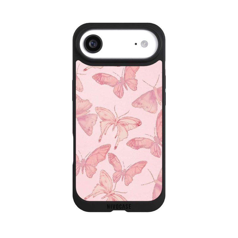 iPhone Air NIVOpure Tanzende rosa Schmetterlinge mit KI