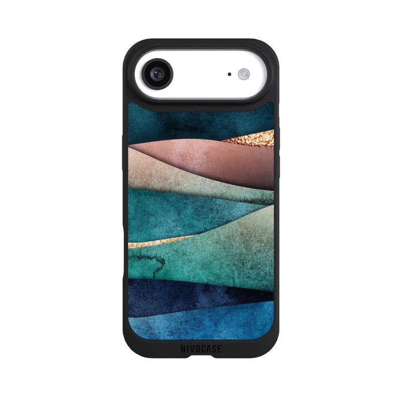 iPhone Air NIVOpure Vagues bleu-or