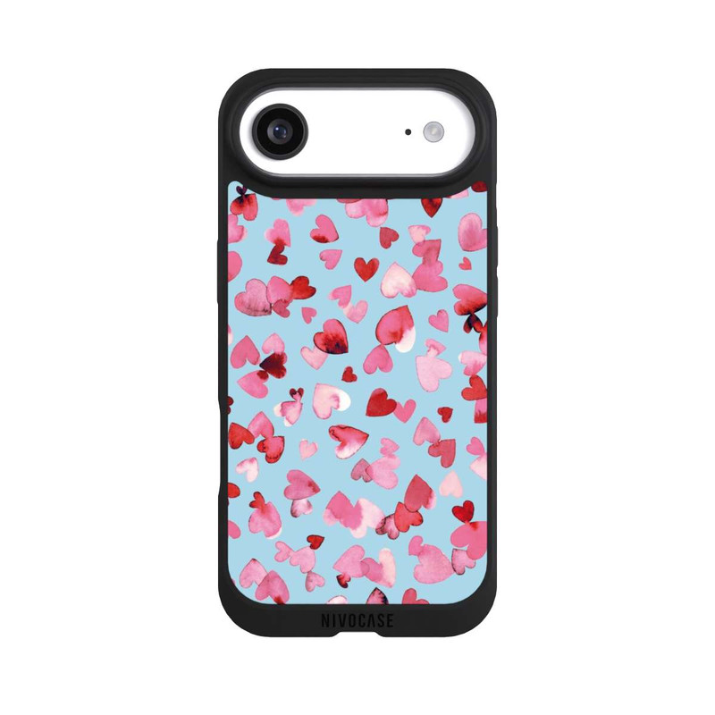 iPhone Air NIVOpure Valentinstagsherzen in rosa blau