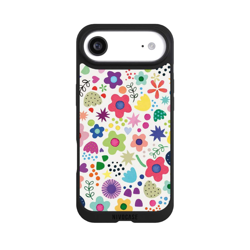 iPhone Air NIVOpure Fleurs psychédéliques colorées