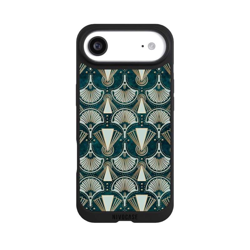 iPhone Air NIVOpure Art Deco Green Pattern