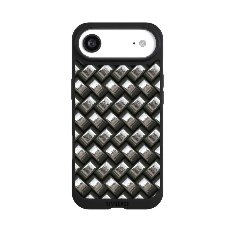 iPhone Air NIVOpure Glamour Silver Metal