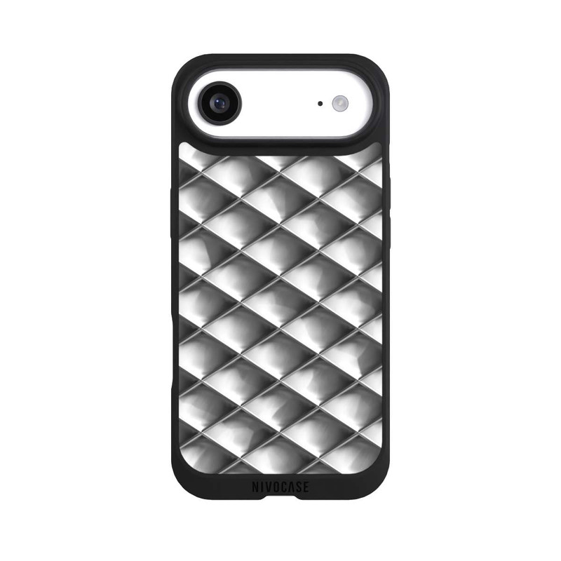 iPhone Air NIVOpure Carrés argentés Glamour