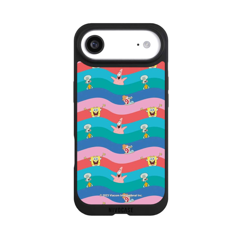 iPhone Air NIVOpure Vagues colorées des amis de Bob l'éponge