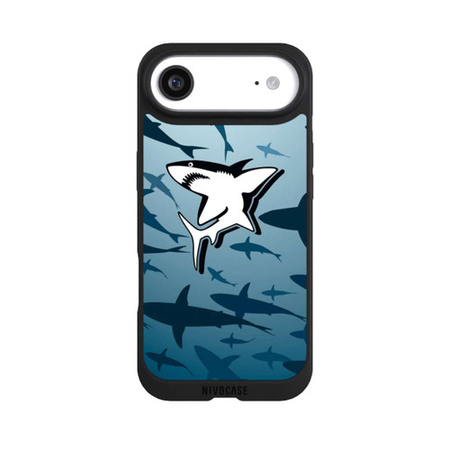 Apple iPhone Air NIVOpure Haie Muster Blau