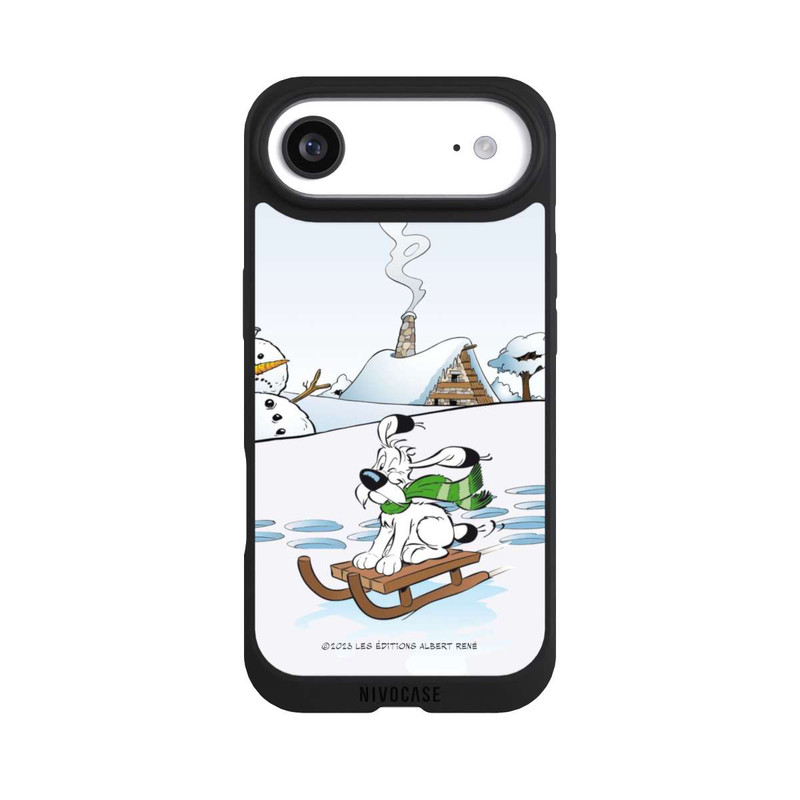 iPhone Air NIVOpure Idefix rides a sleigh
