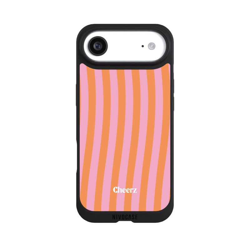 iPhone Air NIVOpure Cheerz Rayures Orange Rose