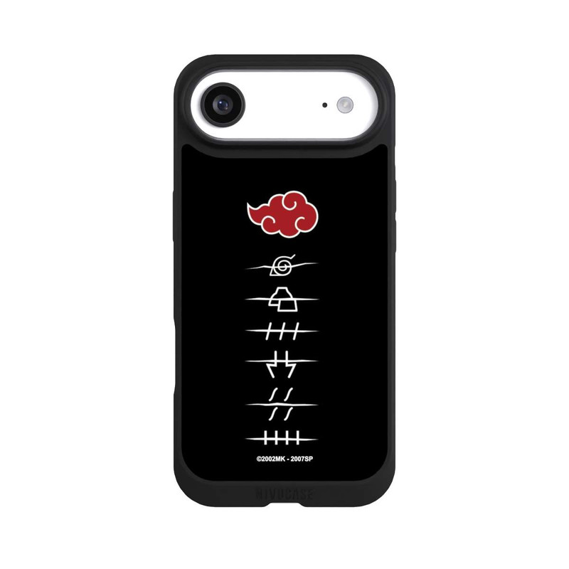 iPhone Air NIVOpure Symboles des membres de l'Akatsuki noirs