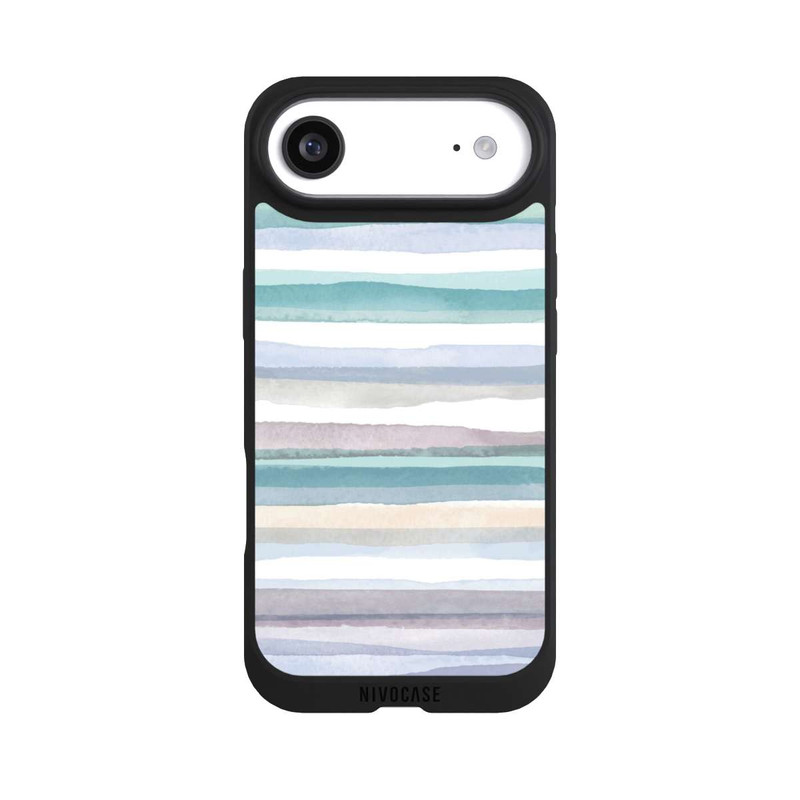 iPhone Air NIVOpure Rayures pastel bleu