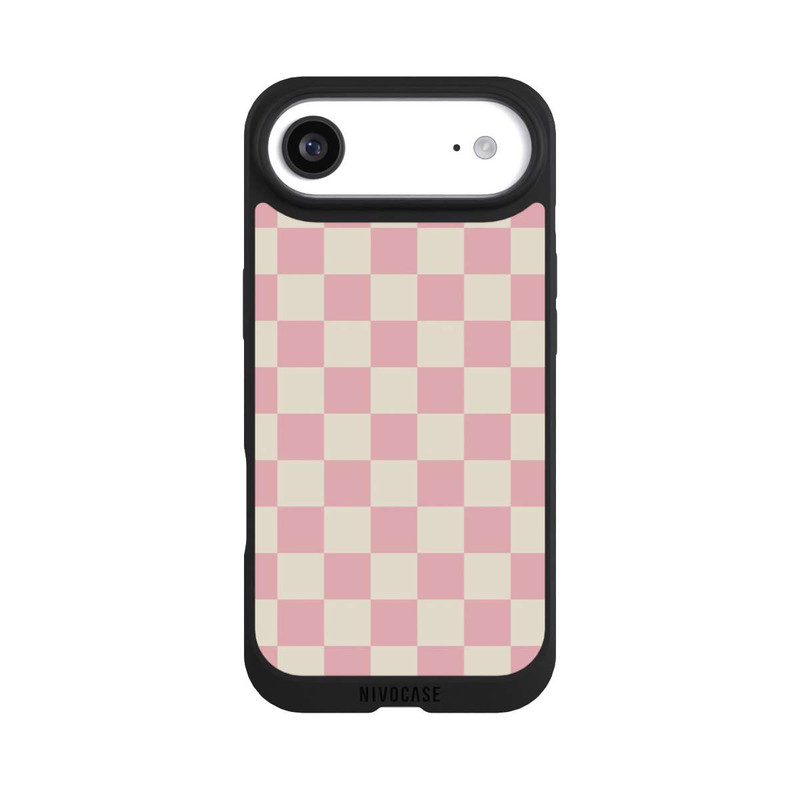 iPhone Air NIVOpure Schachbrett Rosa