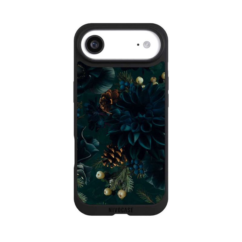 iPhone Air NIVOpure Flowers Pattern Green and Blue