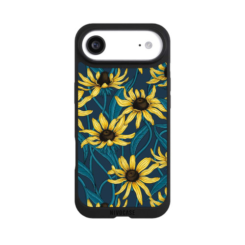 Apple iPhone Air NIVOpure Sunflowers Pattern Dark Illustration