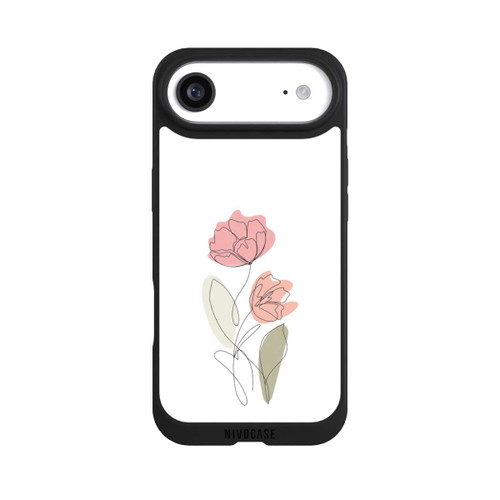 Apple iPhone Air NIVOpure Blume Line Art Rot