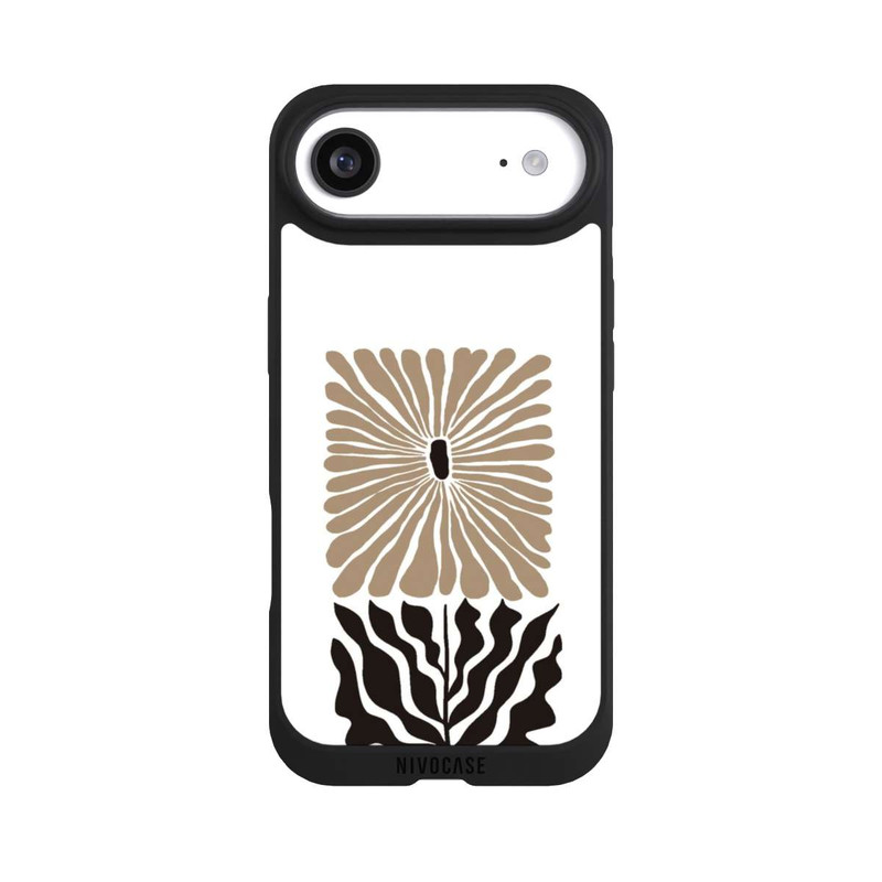 iPhone Air NIVOpure Boho Flower Brown on White