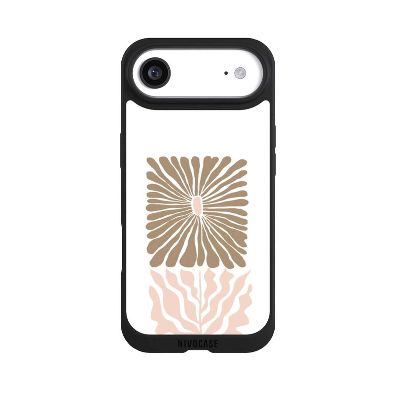 iPhone Air NIVOpure Fleur Boho Caramel sur Blanc