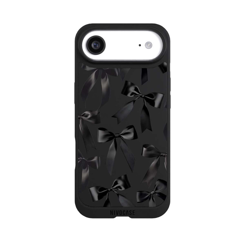 iPhone Air NIVOpure Noeud en Satin Noir
