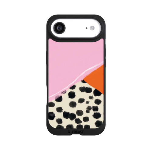 Apple iPhone Air NIVOpure Pink and Orange Modern Art with Dots