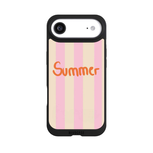 Apple iPhone Air NIVOpure Summer- Rosa und Orange Streifen Hintergrund