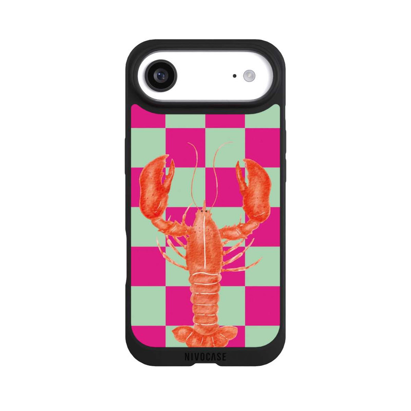 iPhone Air NIVOpure Pink Checkers Lobster