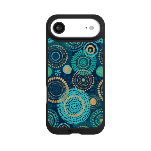 Apple iPhone Air NIVOpure Blockprint India Teal Gold