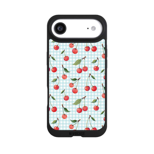 Apple iPhone Air NIVOpure Cherries and Blue Gingham
