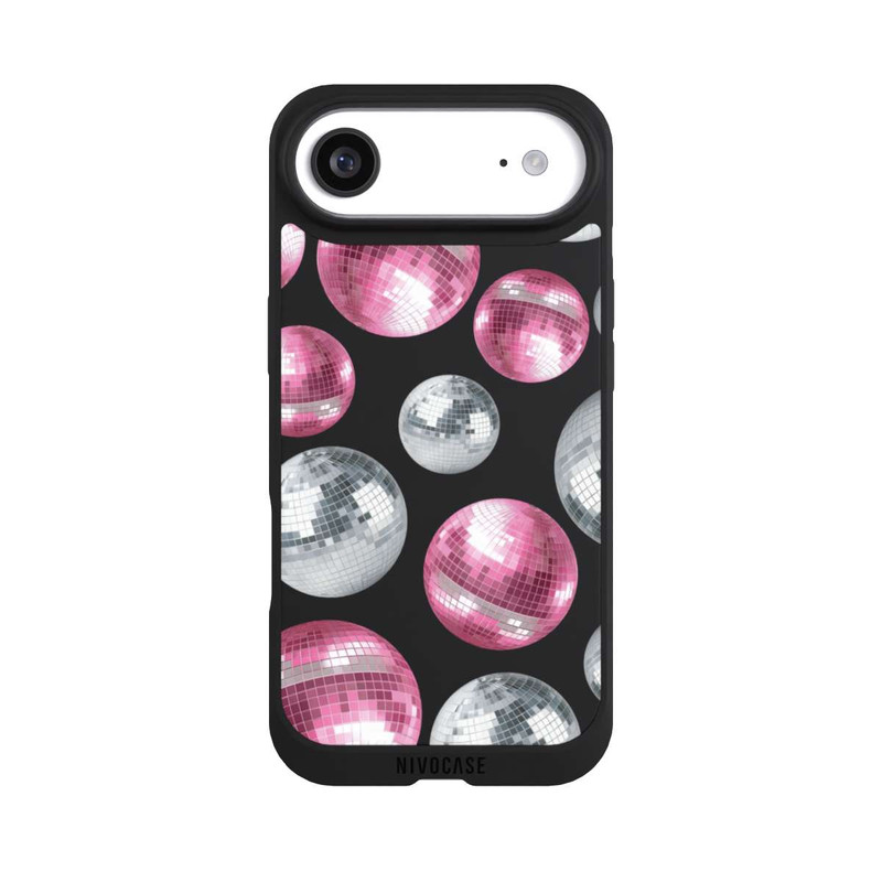 iPhone Air NIVOpure Discokugel Show Pink Transparent