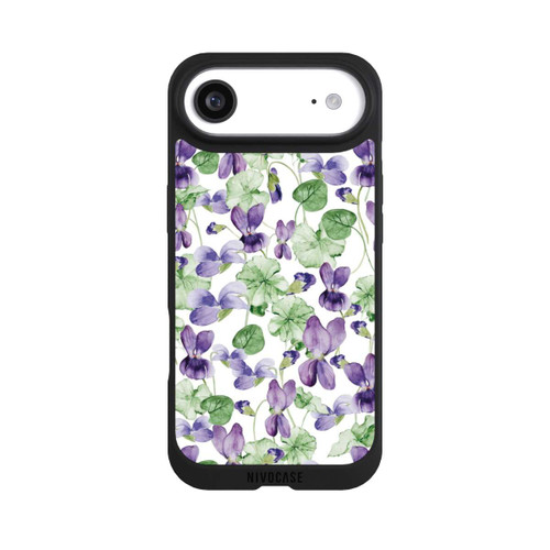 Apple iPhone Air NIVOpure Purple Wildflowers Pattern Watercolor