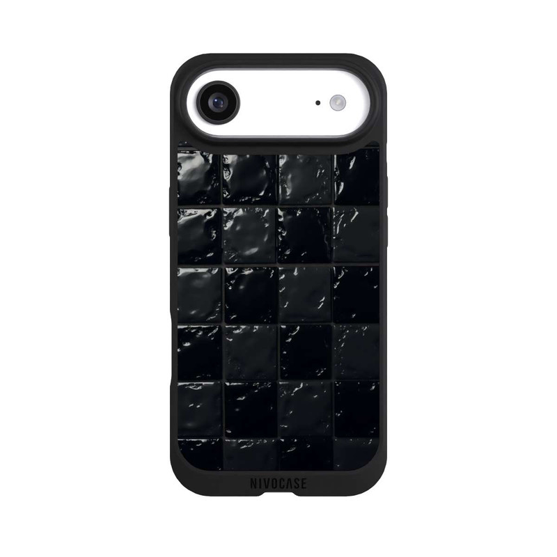 iPhone Air NIVOpure Black Tile Pattern look with AI