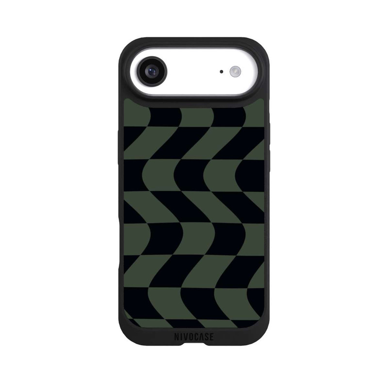 iPhone Air NIVOpure Checked Pattern Green Black