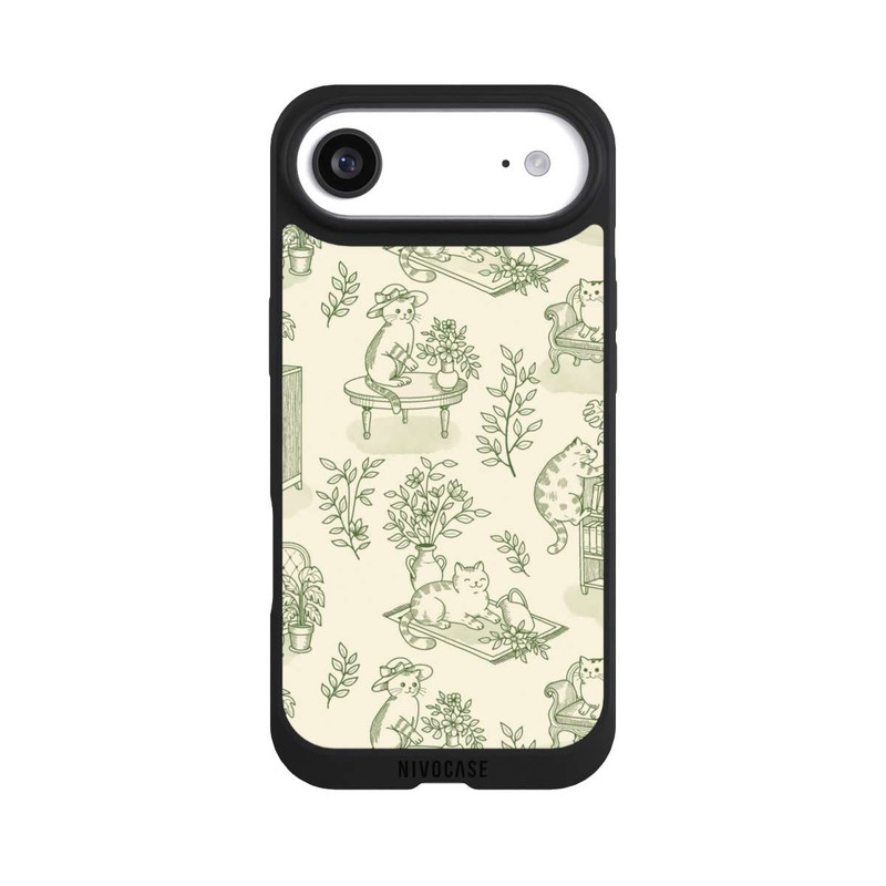 iPhone Air NIVOpure Chonky Cats Toile de Jouy