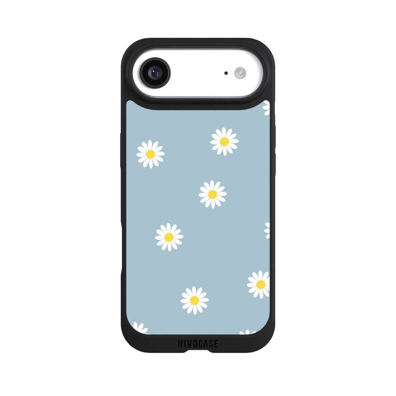 iPhone Air NIVOpure Daisy Pattern on Blue