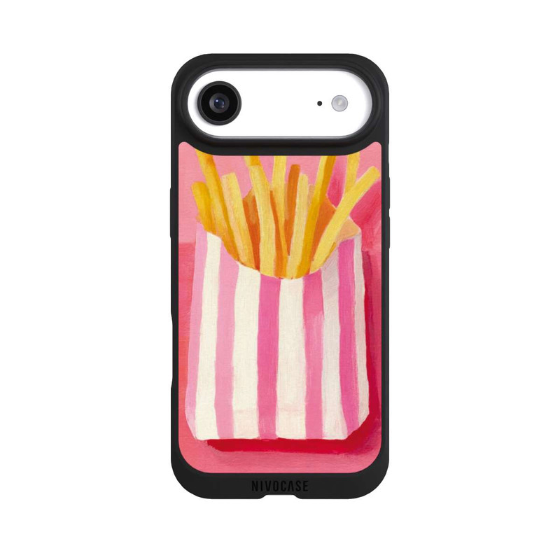 iPhone Air NIVOpure Retro Fries Pink Watercolor