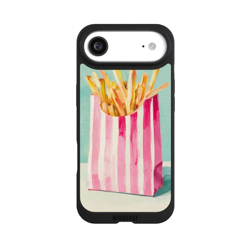 iPhone Air NIVOpure Retro Pommes Blau Watercolor