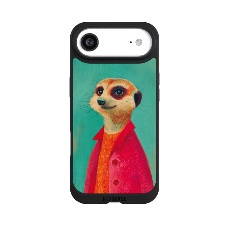 iPhone Air NIVOpure Meerkat Green Illustration