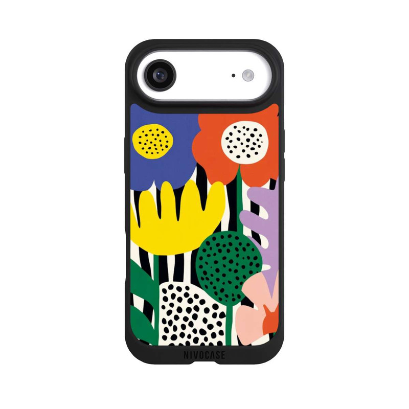 iPhone Air NIVOpure Flowers Striped Background