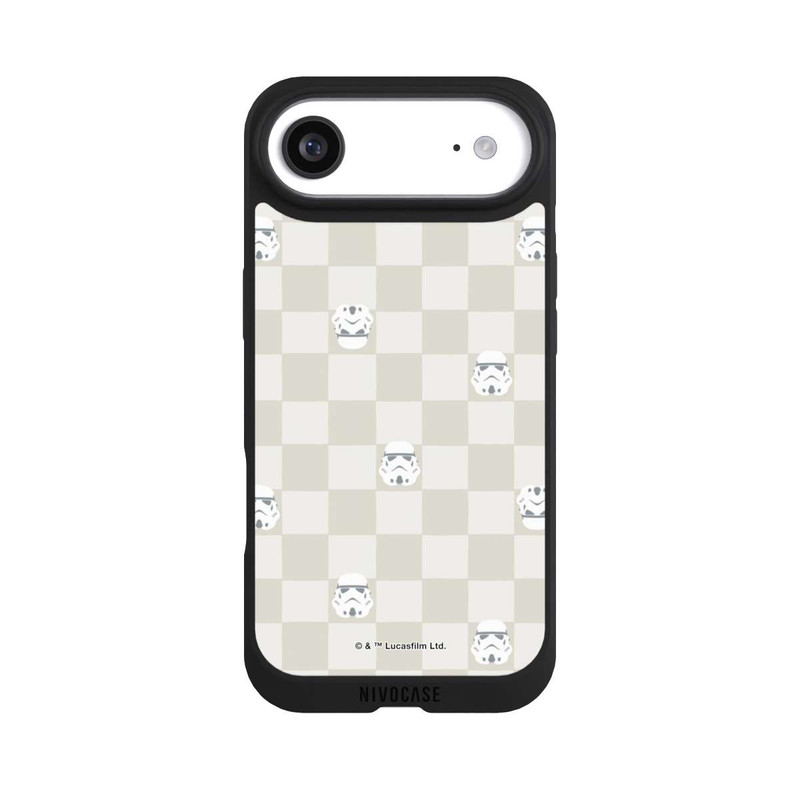 iPhone Air NIVOpure Stormtrooper Checked Pattern Beige