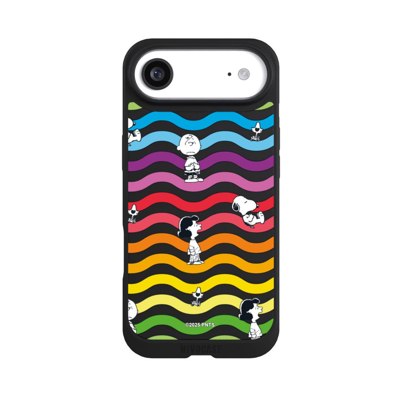 iPhone Air NIVOpure Snoopy Pattern Rainbow Transparent