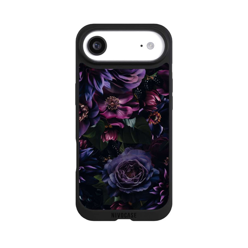 iPhone Air NIVOpure Dark Purple Flowers