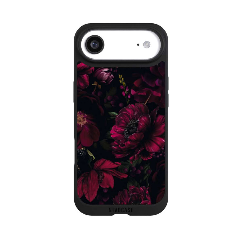 iPhone Air NIVOpure Dunkle Rote Blumen Liebe