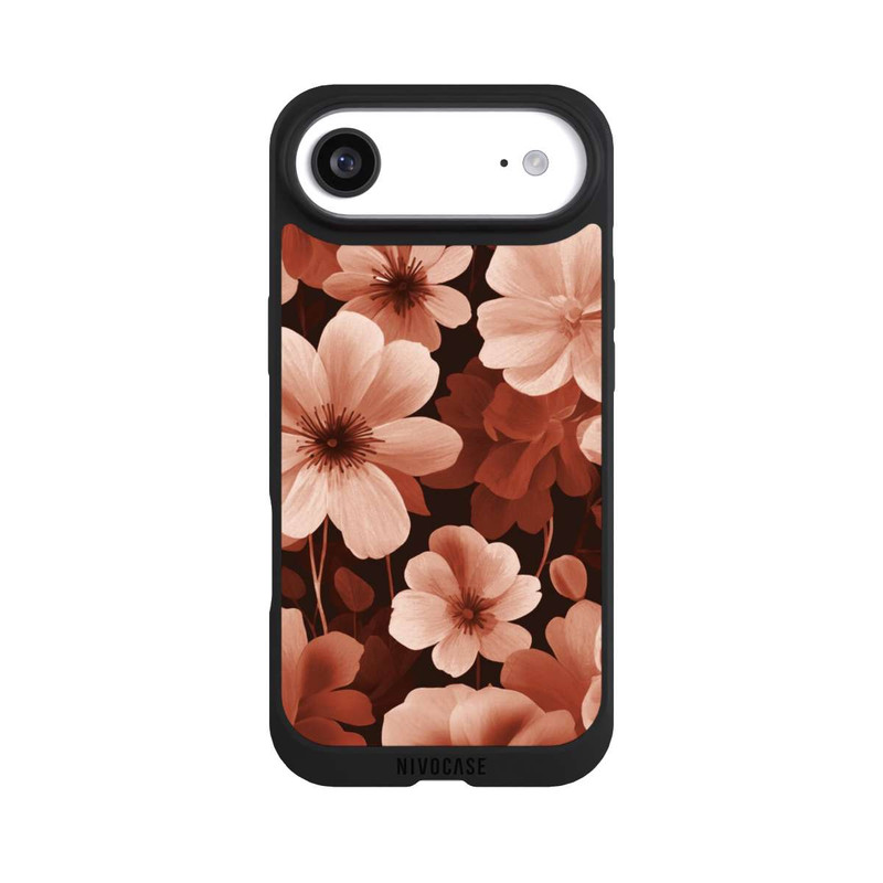 iPhone Air NIVOpure Red Negative Flowers with AI
