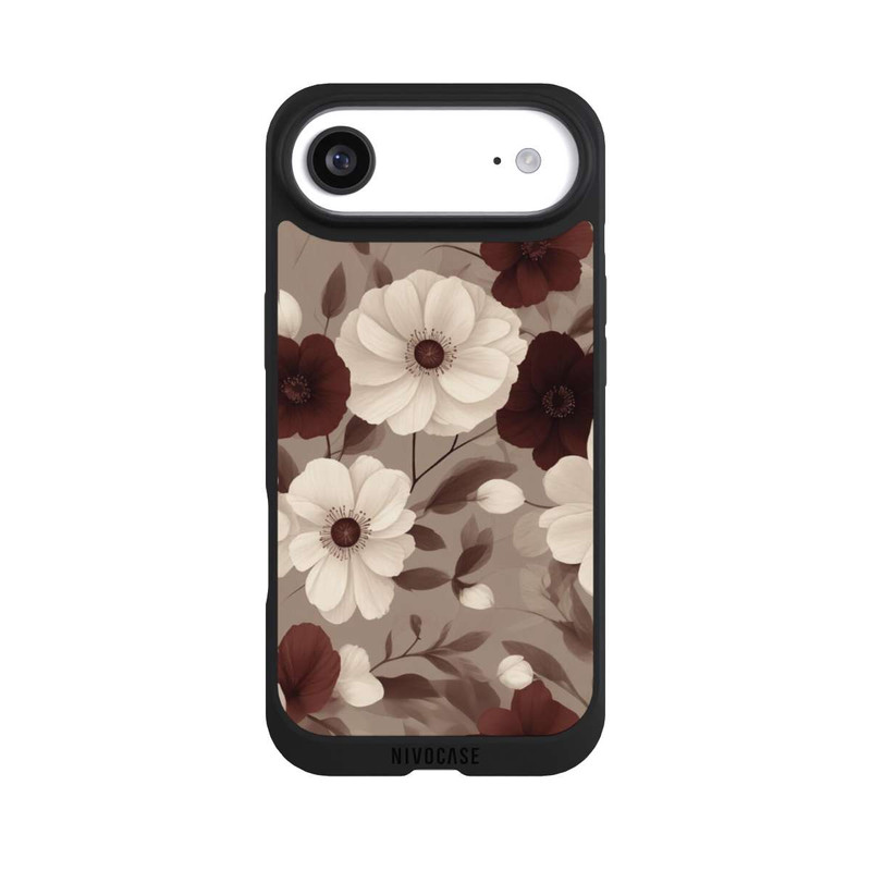 iPhone Air NIVOpure Bordeaux Und Creme Blumen mit KI