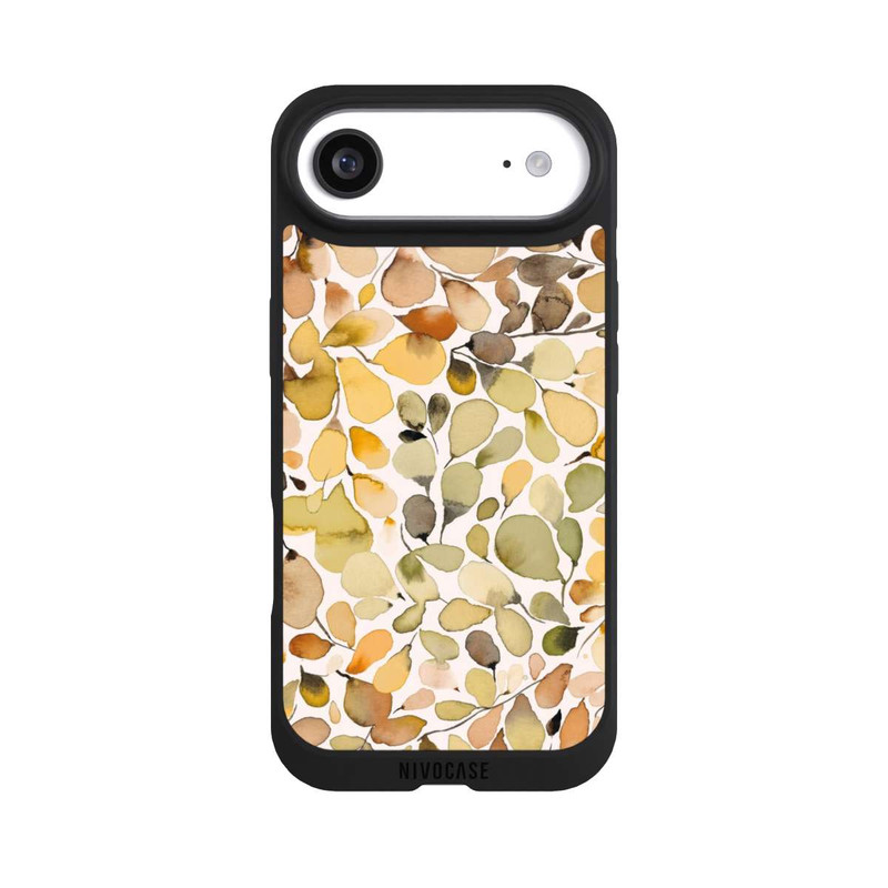 iPhone Air NIVOpure Eukalyptus Aquarellblätter Braun Herbst