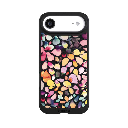 Apple iPhone Air NIVOpure Eukalyptus Aquarellblätter Schwarz