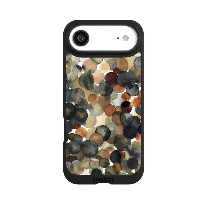 iPhone Air NIVOpure Watercolor Dots Brown Pattern