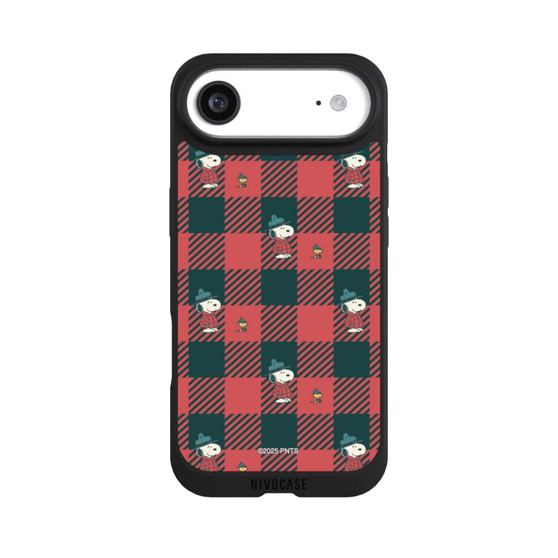 iPhone Air NIVOpure Peanuts Red Tartan Pattern