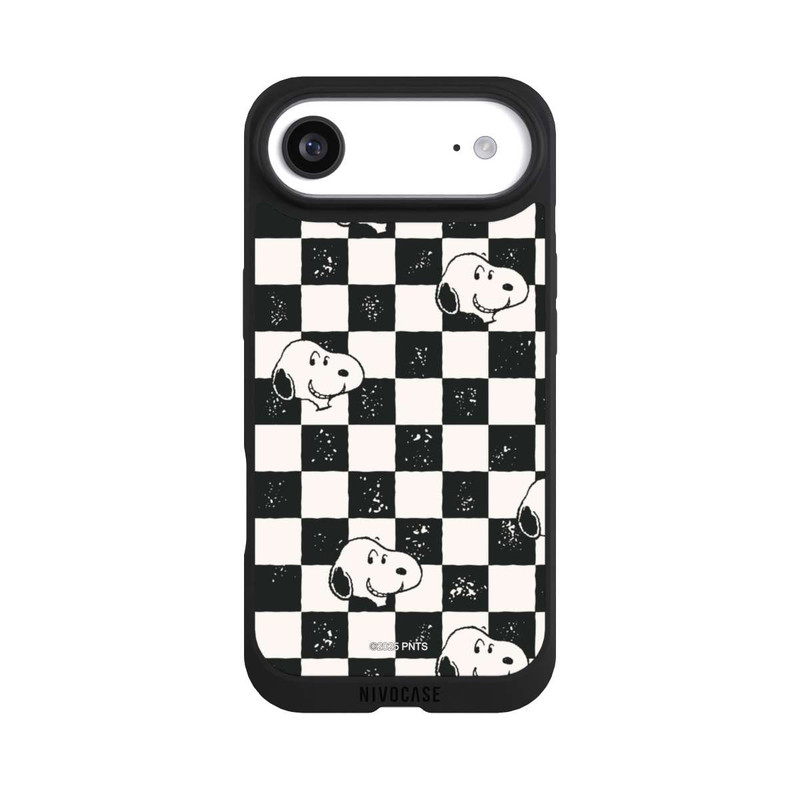 iPhone Air NIVOpure Snoopy Heads Checked Pattern
