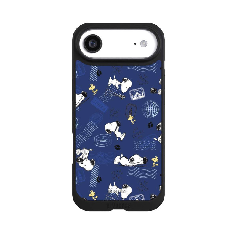 iPhone Air NIVOpure Peanuts Travel Stamps Pattern Blue