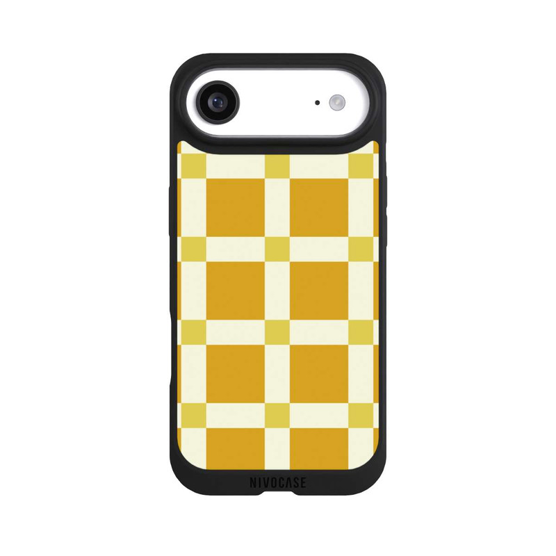 iPhone Air NIVOpure Kariert Muster Gelb
