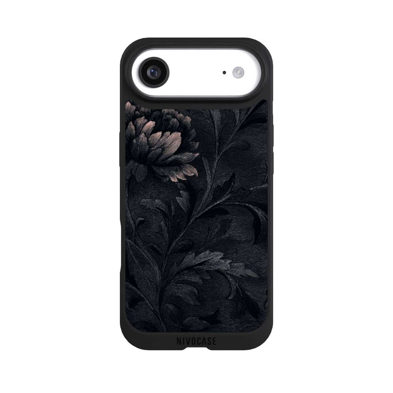 iPhone Air NIVOpure Dunkles Blumenmuster Vintage
