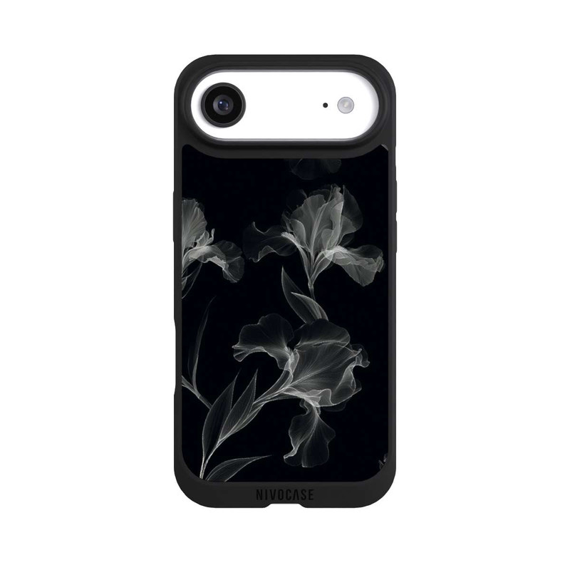 iPhone Air NIVOpure Blumen Schwarz-Weiß Röntgenaufnahme